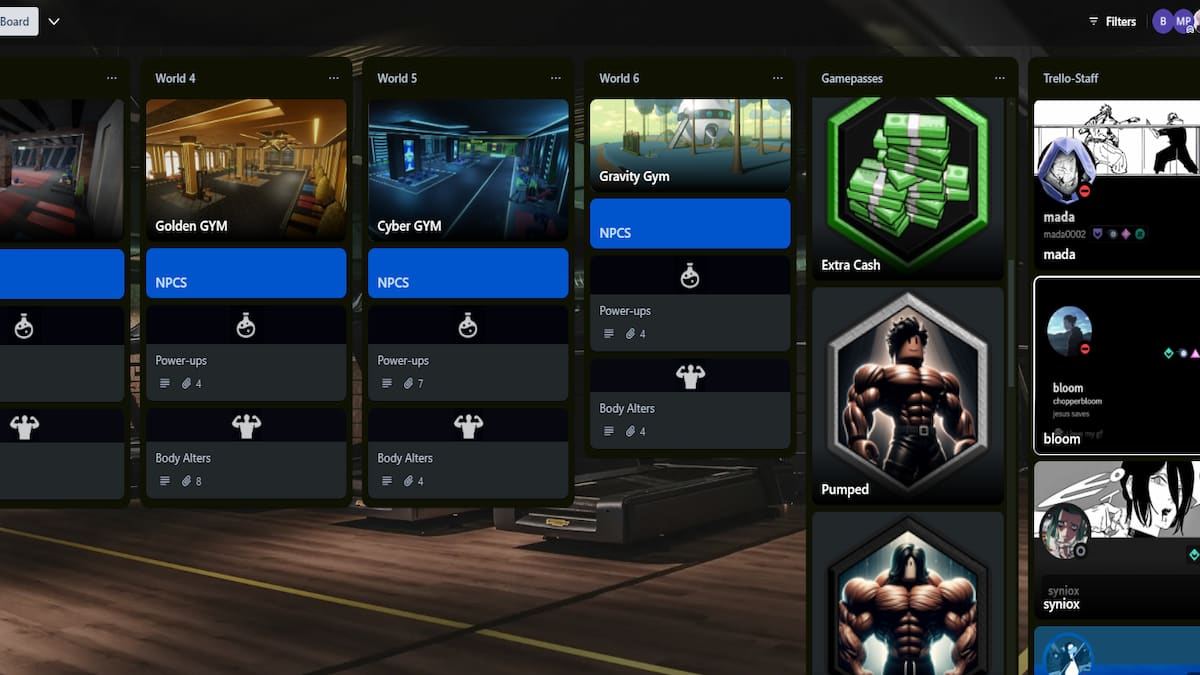 Gym League Trello and Discord Links – Roblox