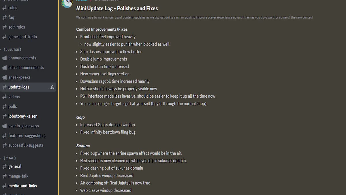 Jujutsu Beatdown Discord and Trello Links Pro Game Guides