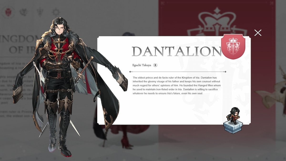 Dantalion in Sword of Convallaria.