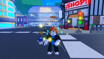 Science aura effect in Anime Simulator