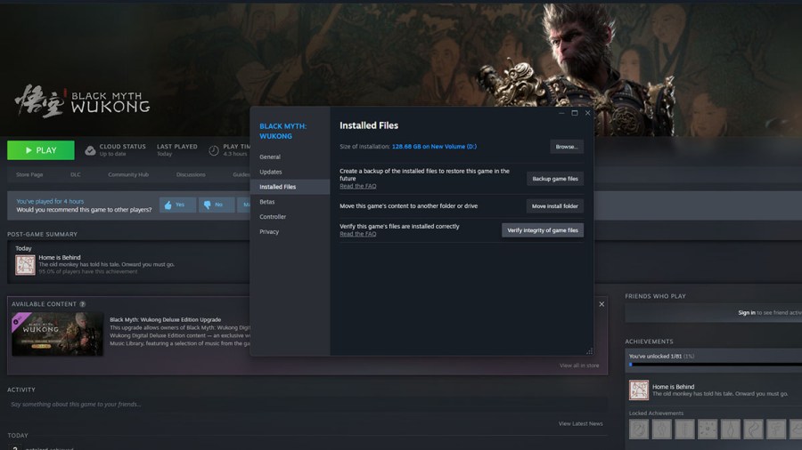 Black Myth Wukong verify game files