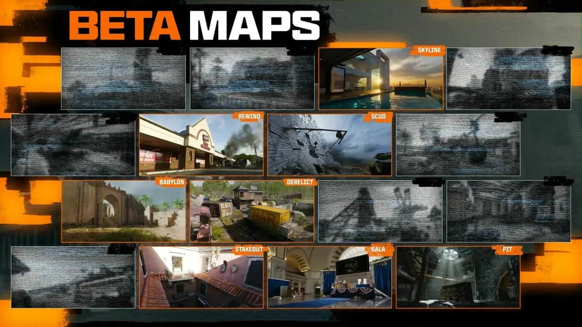 Call of Duty Black Ops 6 beta maps list