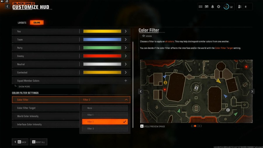 Call of Duty Black Ops 6 color filter 2