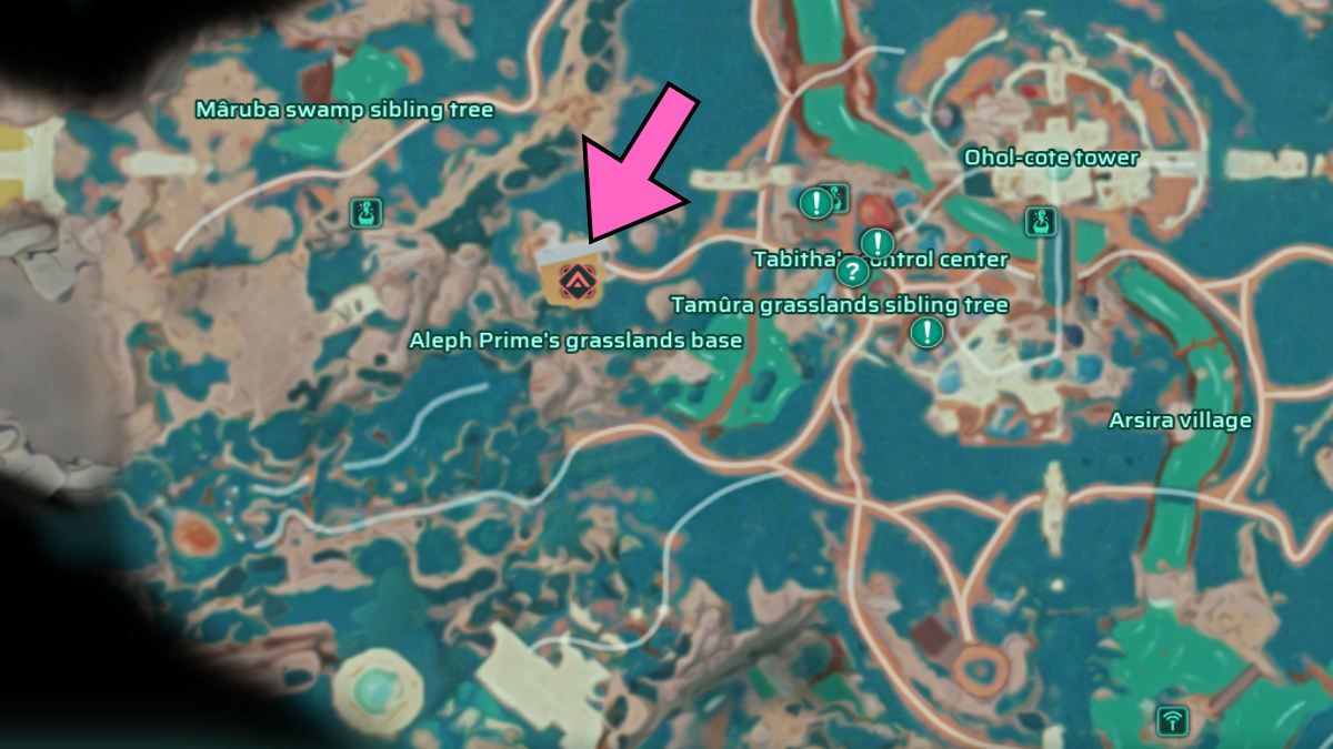 Map location of aleph prime grasslands base ion Creatures of Ava