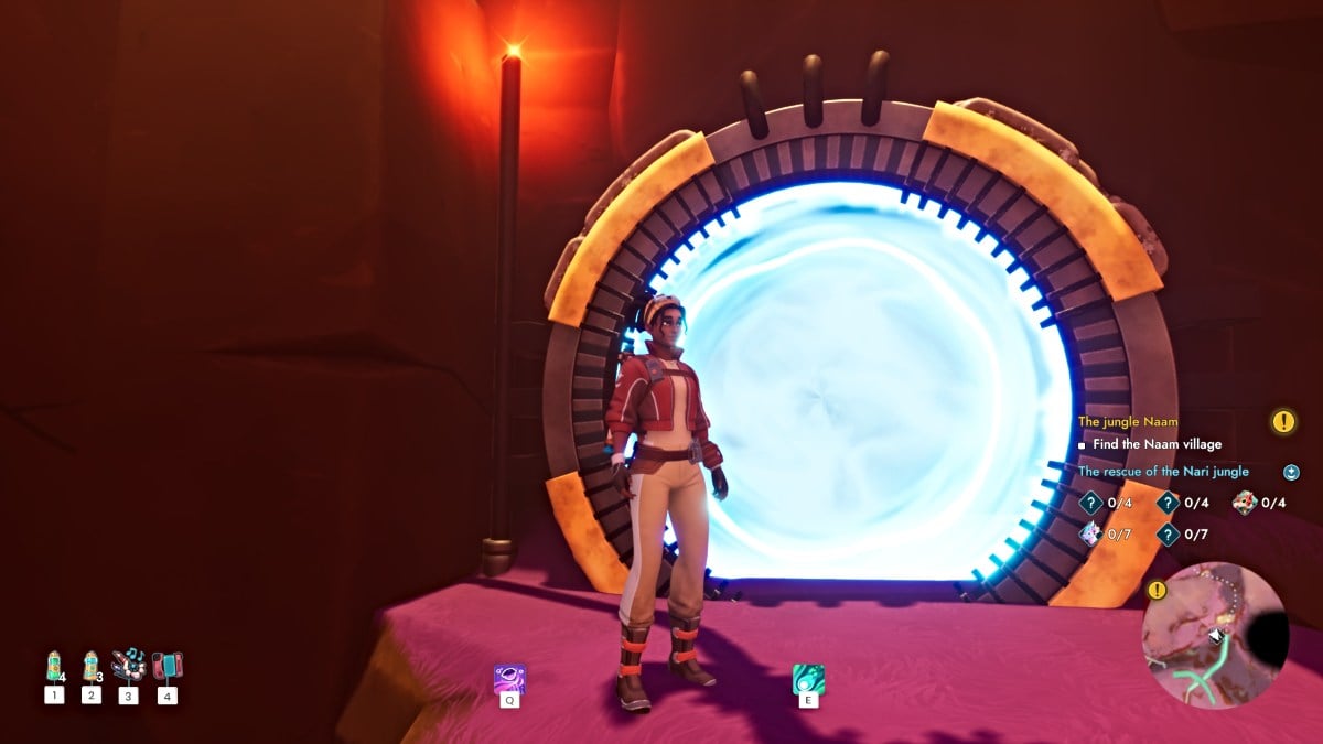 A teleportation portal in Creatures of Ava