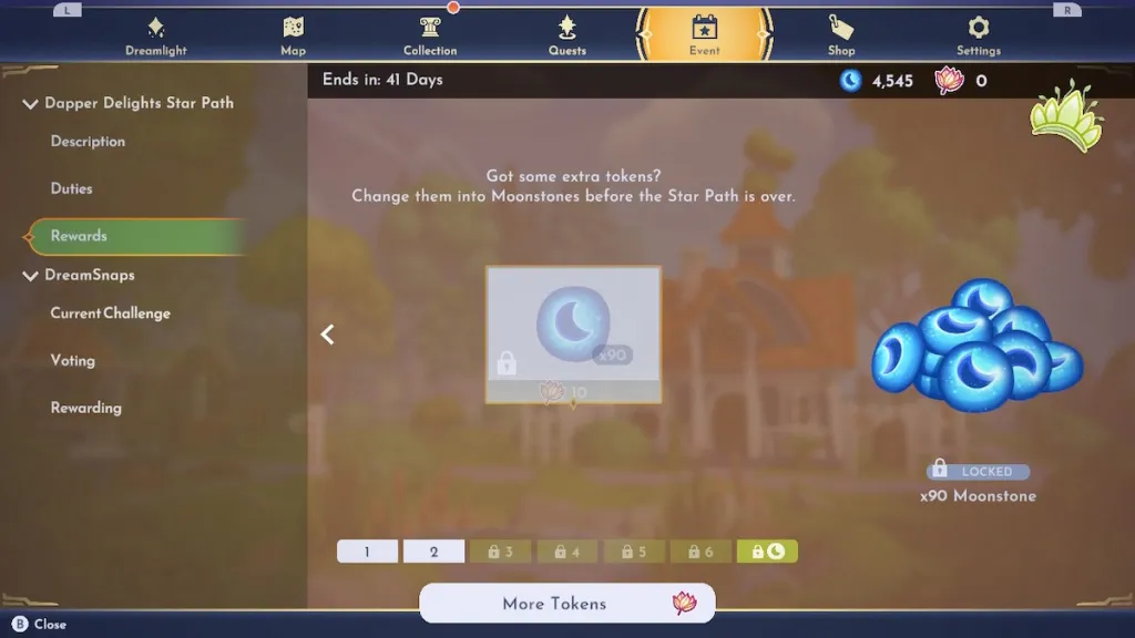 Dapper Delights Star Path rewards in Disney Dreamlight Valley.