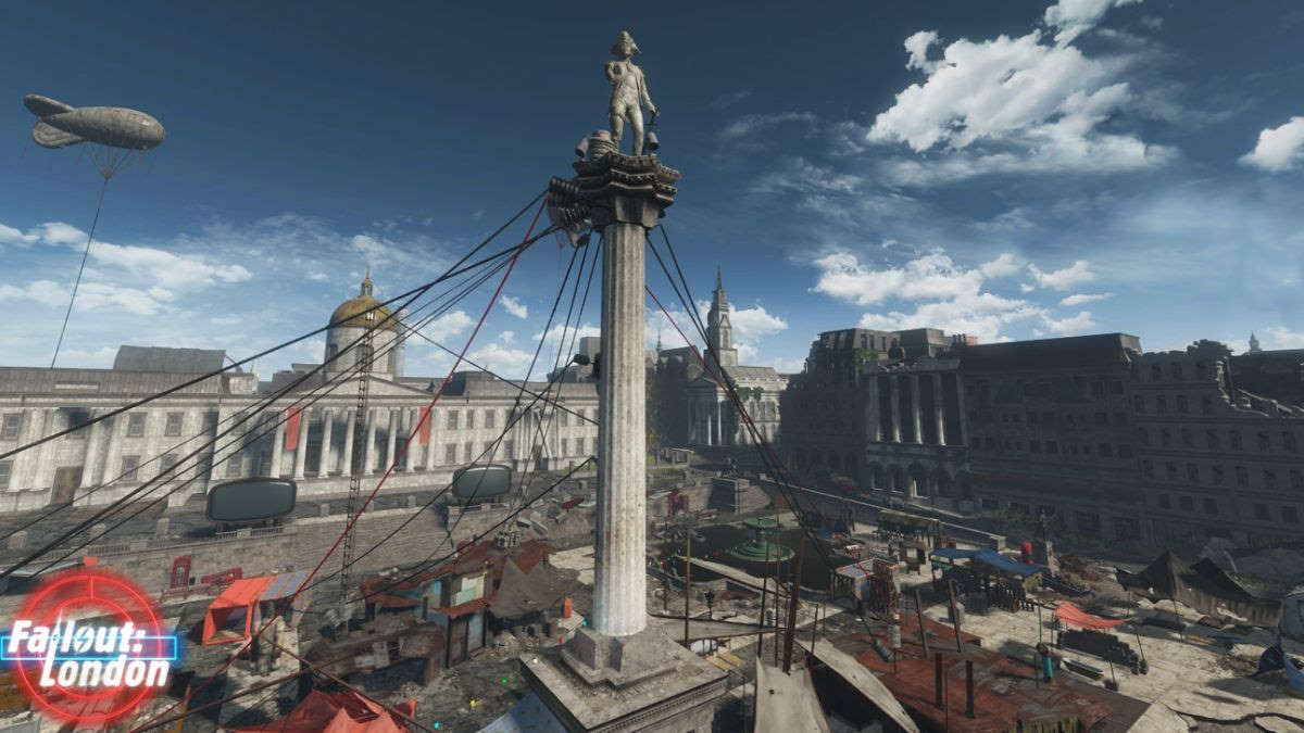 Trafalgar Square in Fallout London mod