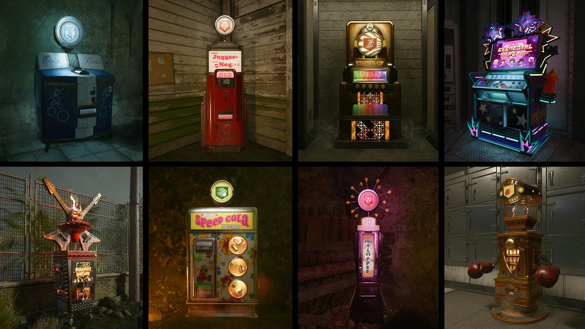 Call of Duty Black Ops 6 Zombies Perk-a-Cola machines