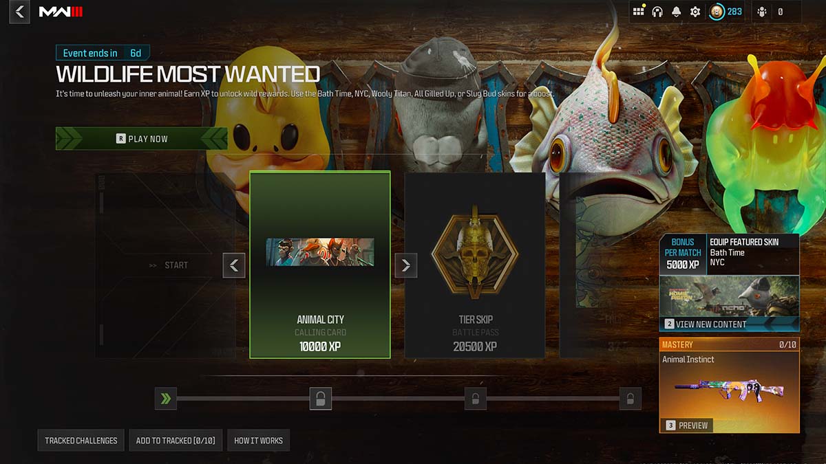 All Wildlife Most Wanted event rewards and challenges in MW3 & Warzone