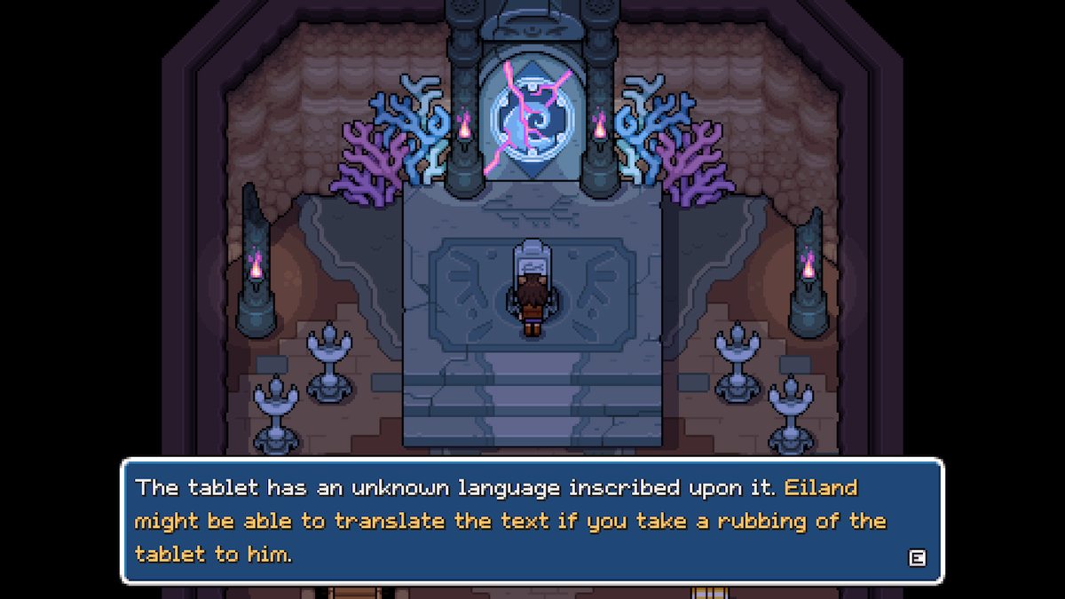 Find the first tablet to unlock a new spell in Fields of Mistria.