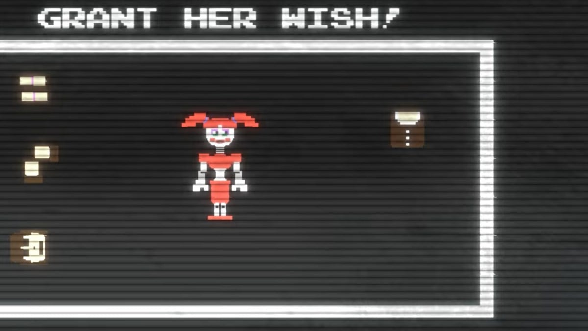 Circus Baby in a mini-game in Five Nights at Freddy's: Into the Pit