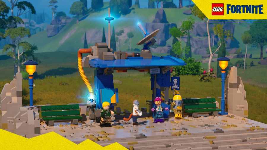 Fortnite LEGO Bus Station for fast travel