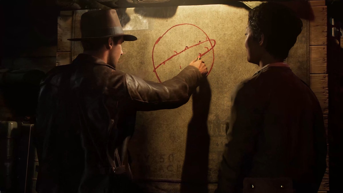 Indiana Jones and the Great Circle gameplay trailer cutscene.