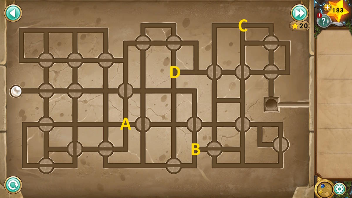 The right temple door puzzle in Chapter 3 of Legend of the Sacred Stones