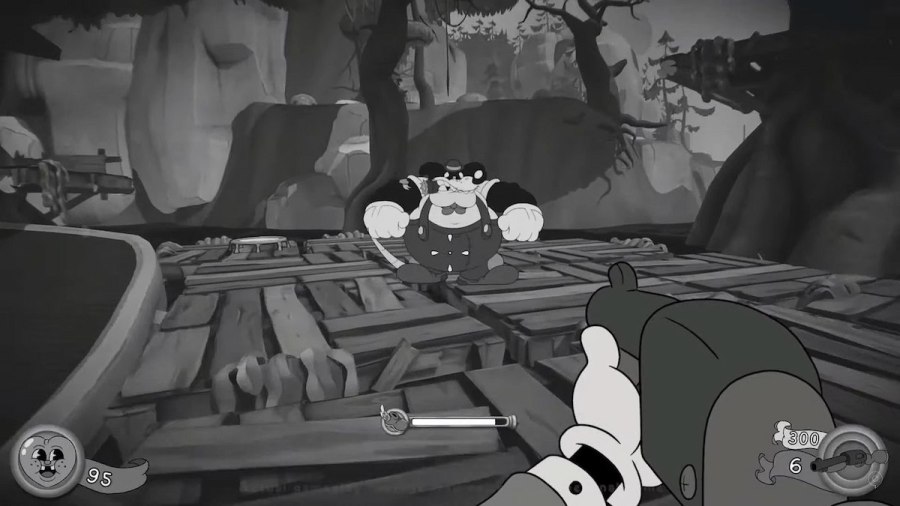 Pepper facing down an enemy in MOUSE: P.I. for Hire.