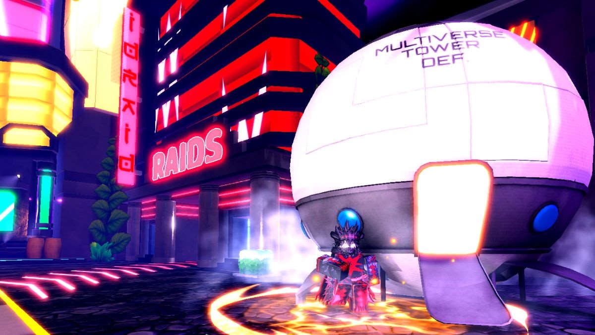 Lobby in Multiverse Tower Defense Roblox