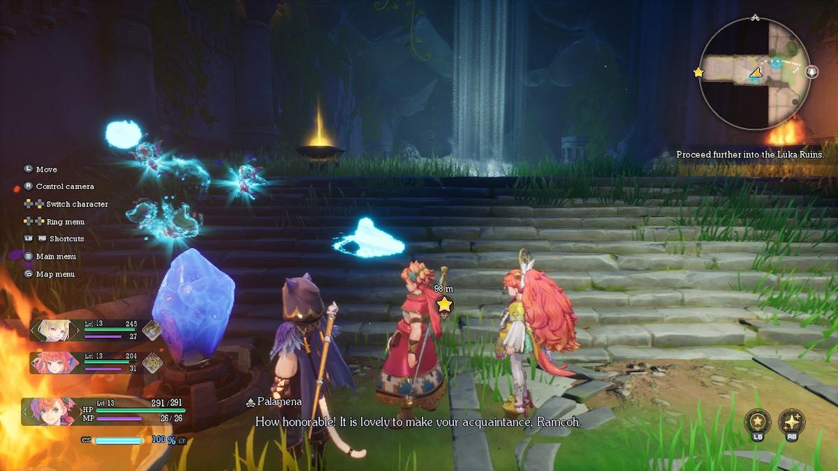 Elemental in Luka Ruins in Visions of Mana.