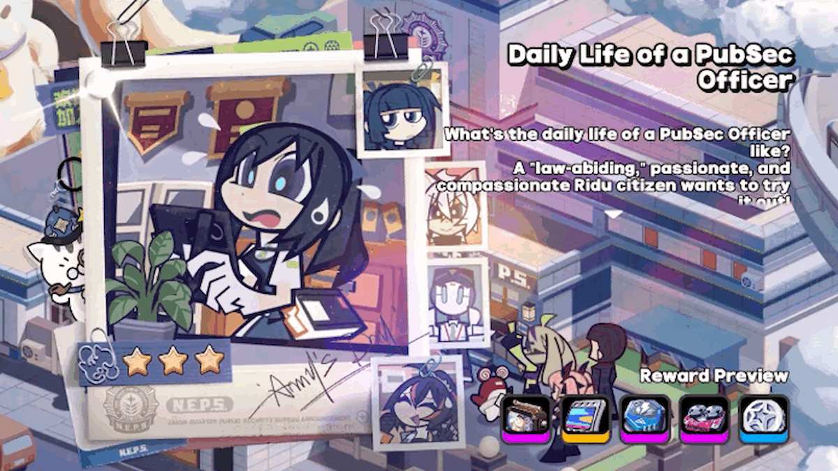 The event banner for Daily Life of a PubSec Officer in Zenless Zone Zero.