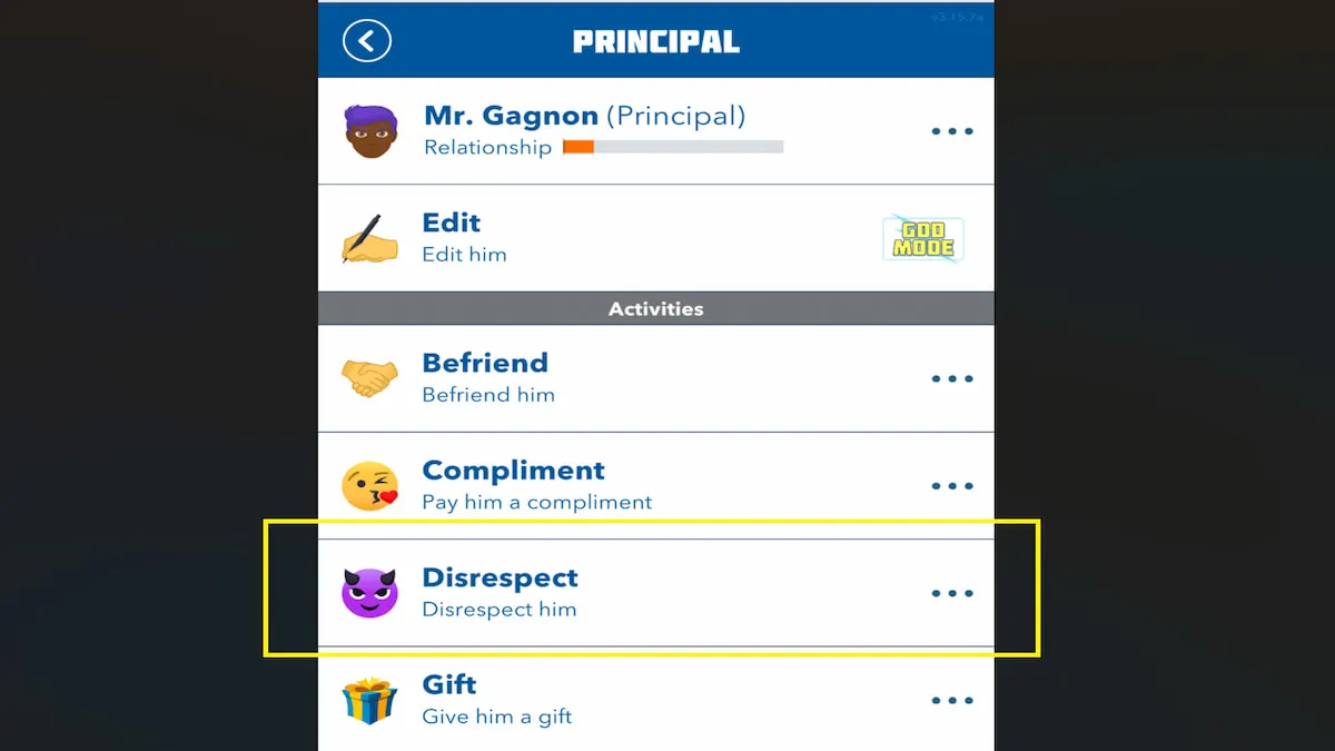 How to get expelled from School in BitLife