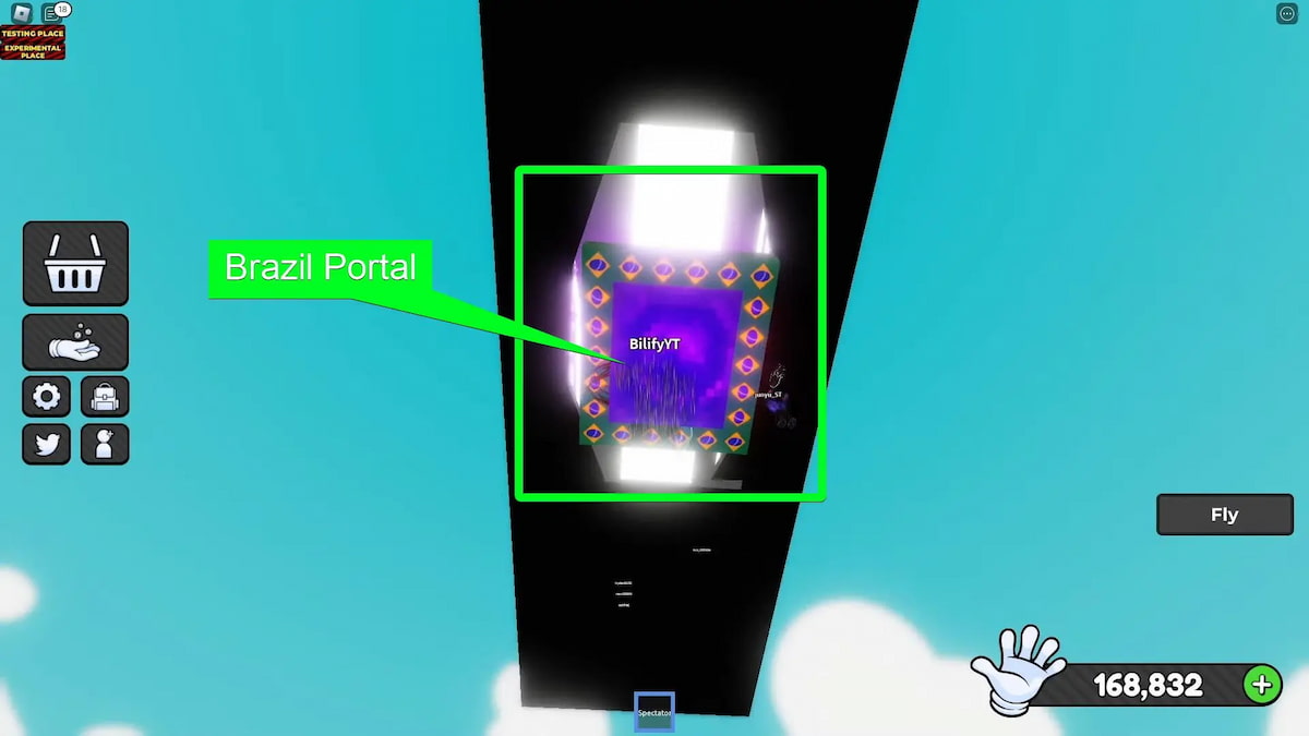 Showing the Brazil Portal in Slap Battles