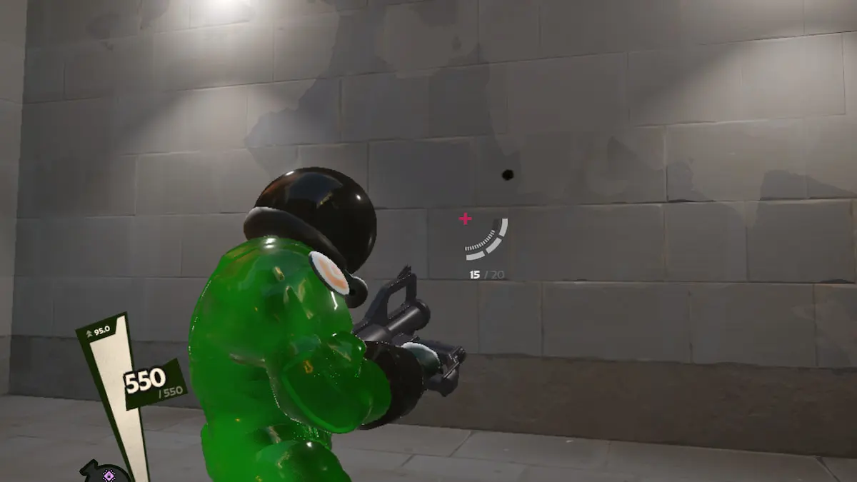 A player using a pink crosshair in Deadlock