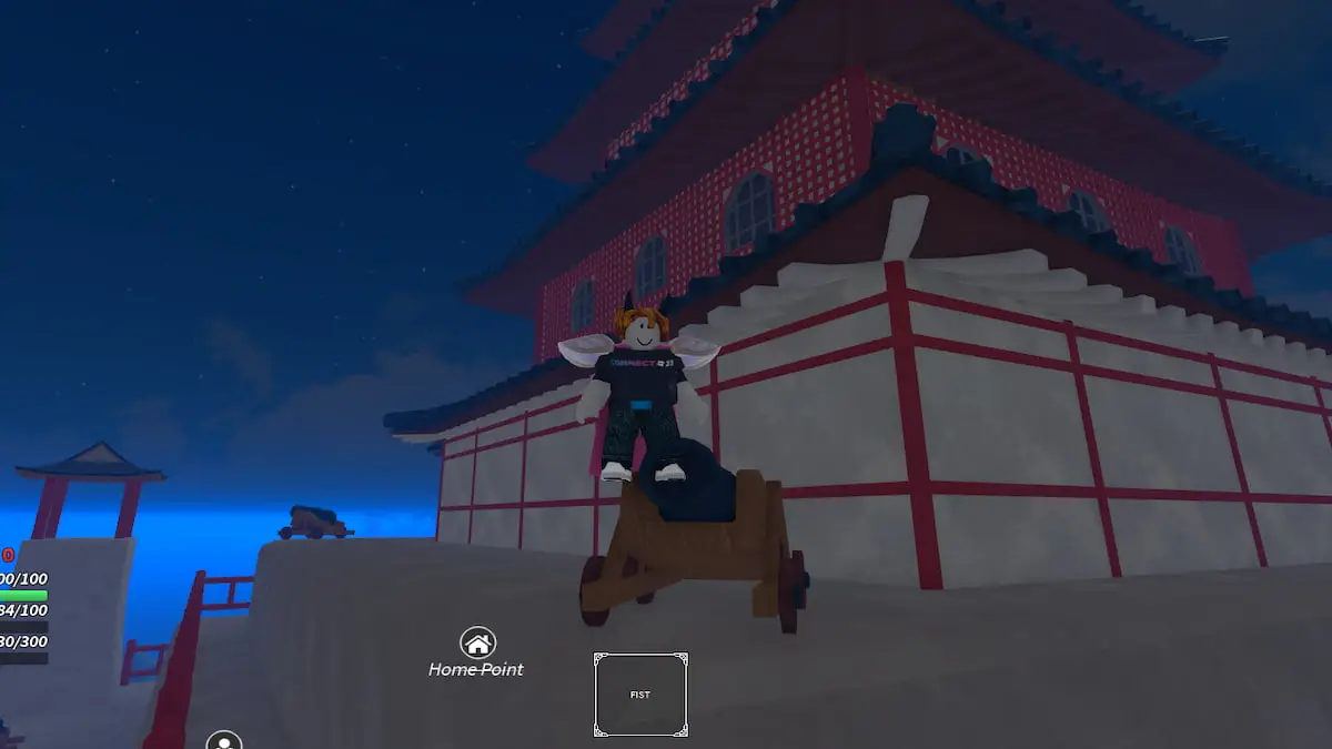 A player standing in Jujutsu Piece