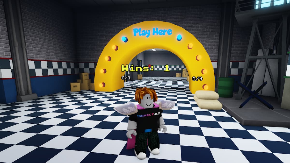 A player standing in Five Nights TD