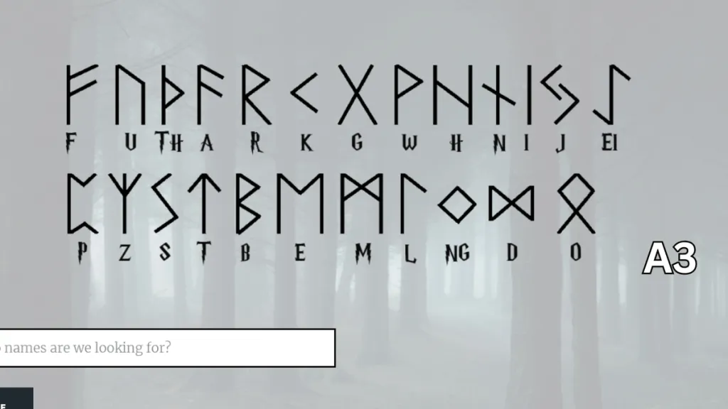 The conversion between the Forbidden Forest symbols and letters in Hogwarts Escape Room