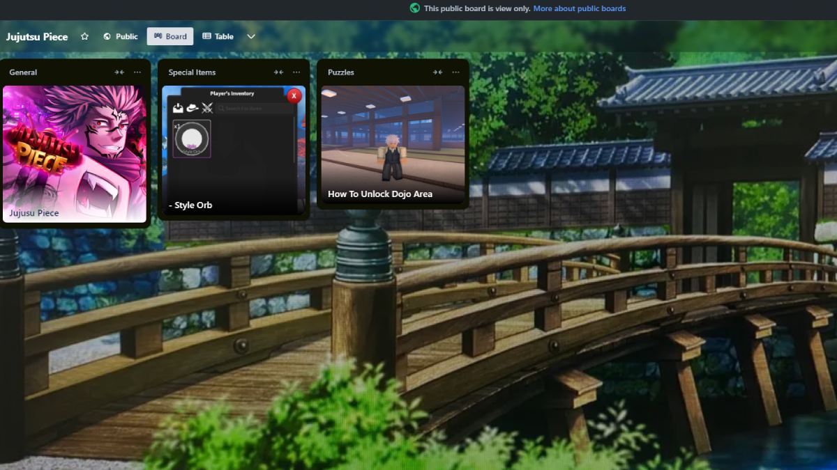 Jujutsu Piece Trello Link and Discord Server
