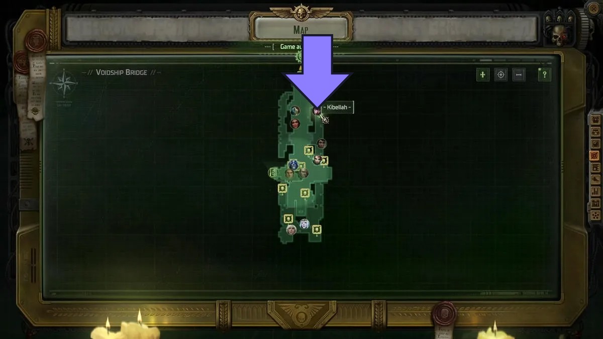 Marked location of Kibellah in Rogue Trader