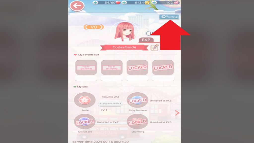 Love Nikki Avatar Menu