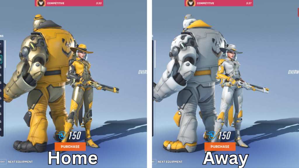 The Chengdu Hunter's home and away skins for Ashe