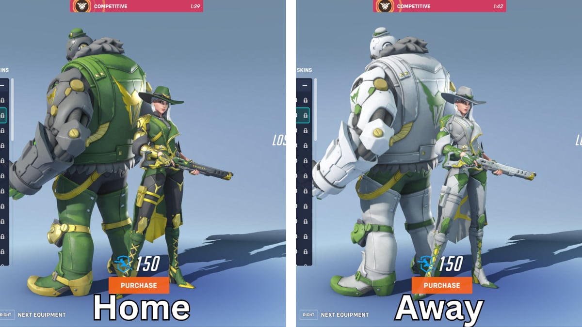 The home and away skins for LA Valiant from 2018