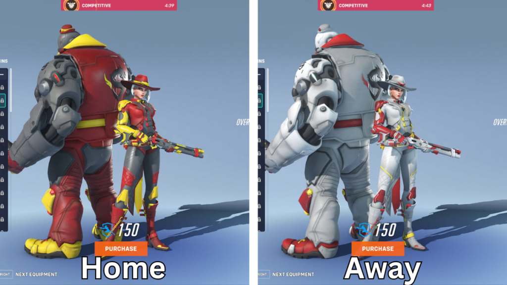 Ashe's home and away skins for the Shanghai Dragons