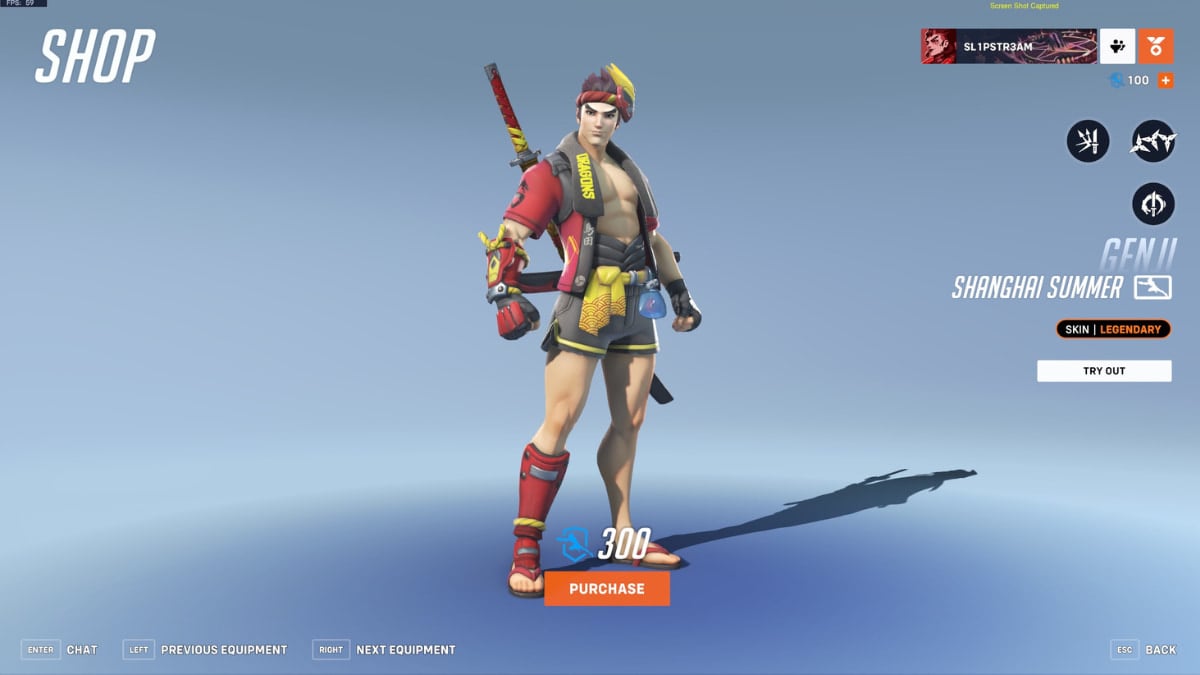 Genji's Shanghai Summer Overwatch League skin