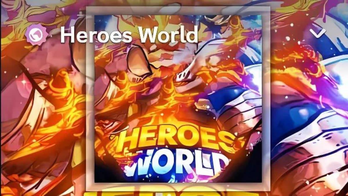 The Discord Server image for the Roblox Heroes World game