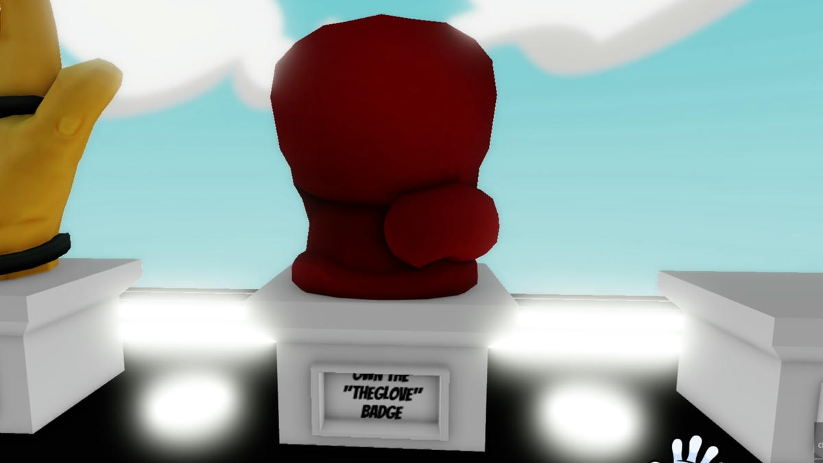 The boxing glove showcase in Slap Battles