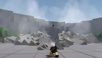 Strongest battlegrounds character smashing punch on the ground