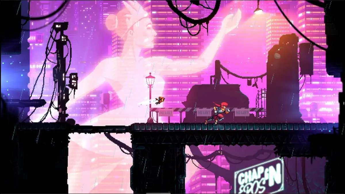 Jack running across a platform in Altered Alma.