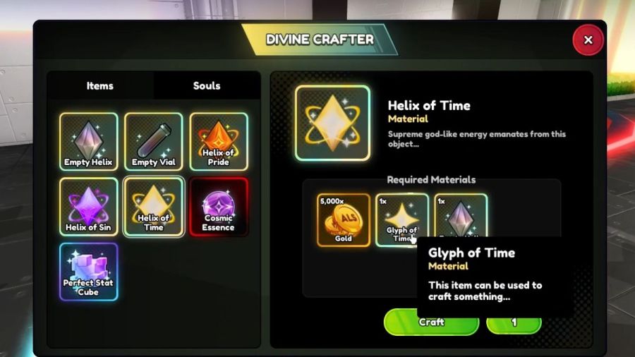 Glyph of Time resource for Helix of Time in ALS