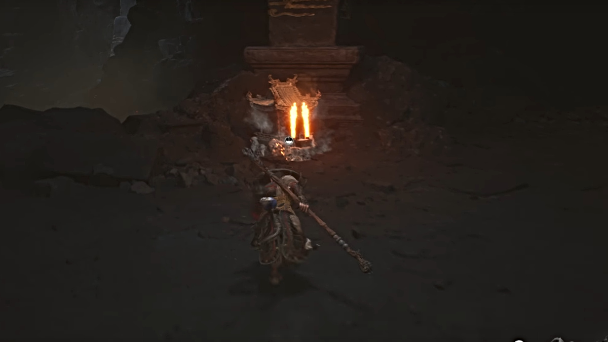 Corridor of Fire and Ice keeper's shrine in Black Myth Wukong