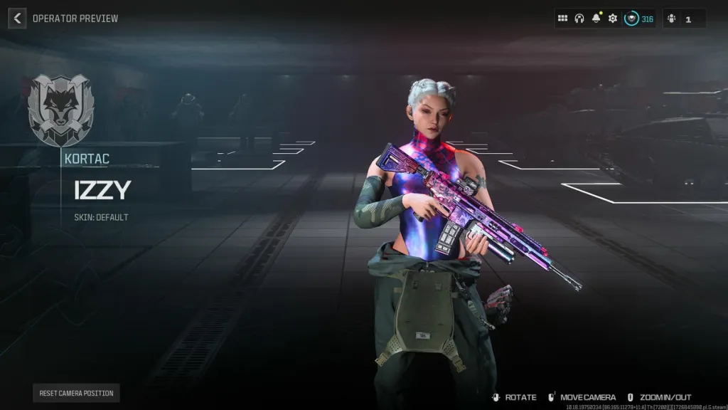 Call of Duty Warzone operator skin Izzy