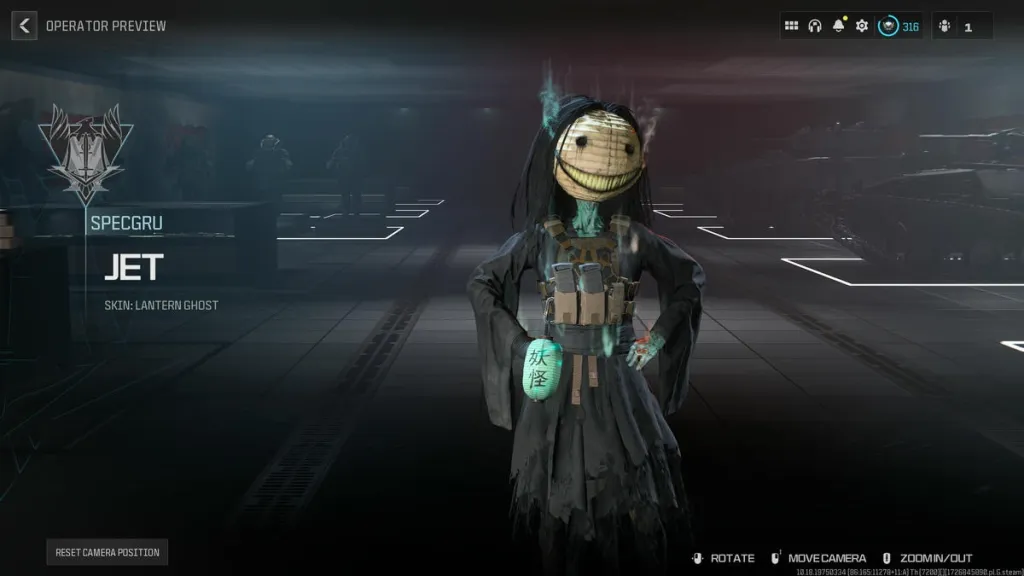 Call of Duty Warzone operator skin Lantern Ghost