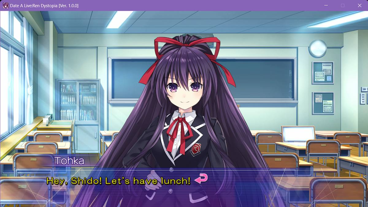 Tohka in DATE A LIVE: Ren Dystopia.