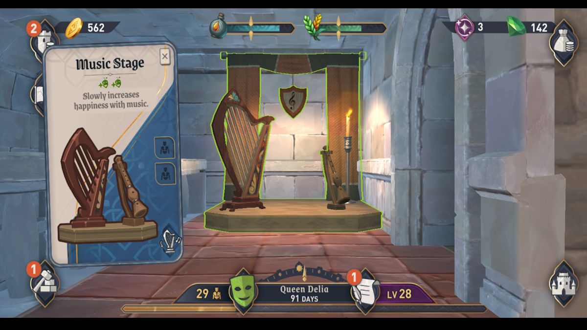 The music stage in The Elder Scrolls: Castles.