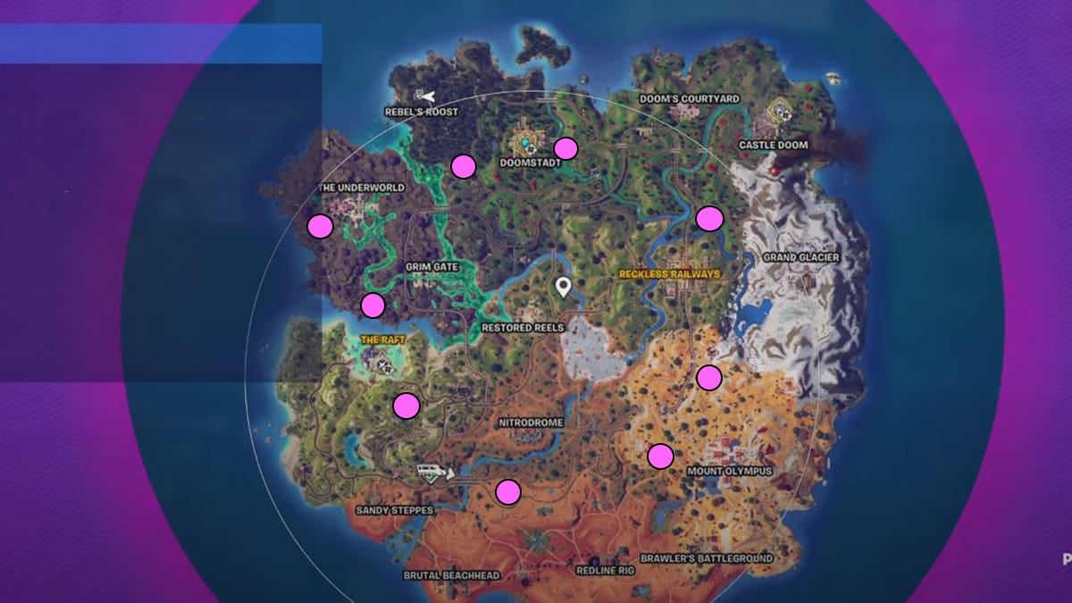 Bunker locations in Fortnite