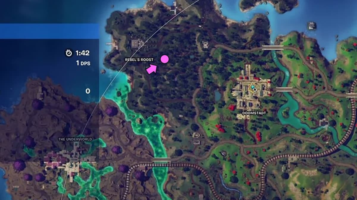 Memorial Statue location on Fortnite map