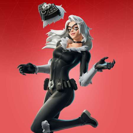 Black Cat skin in Fortnite x Marvel crossover