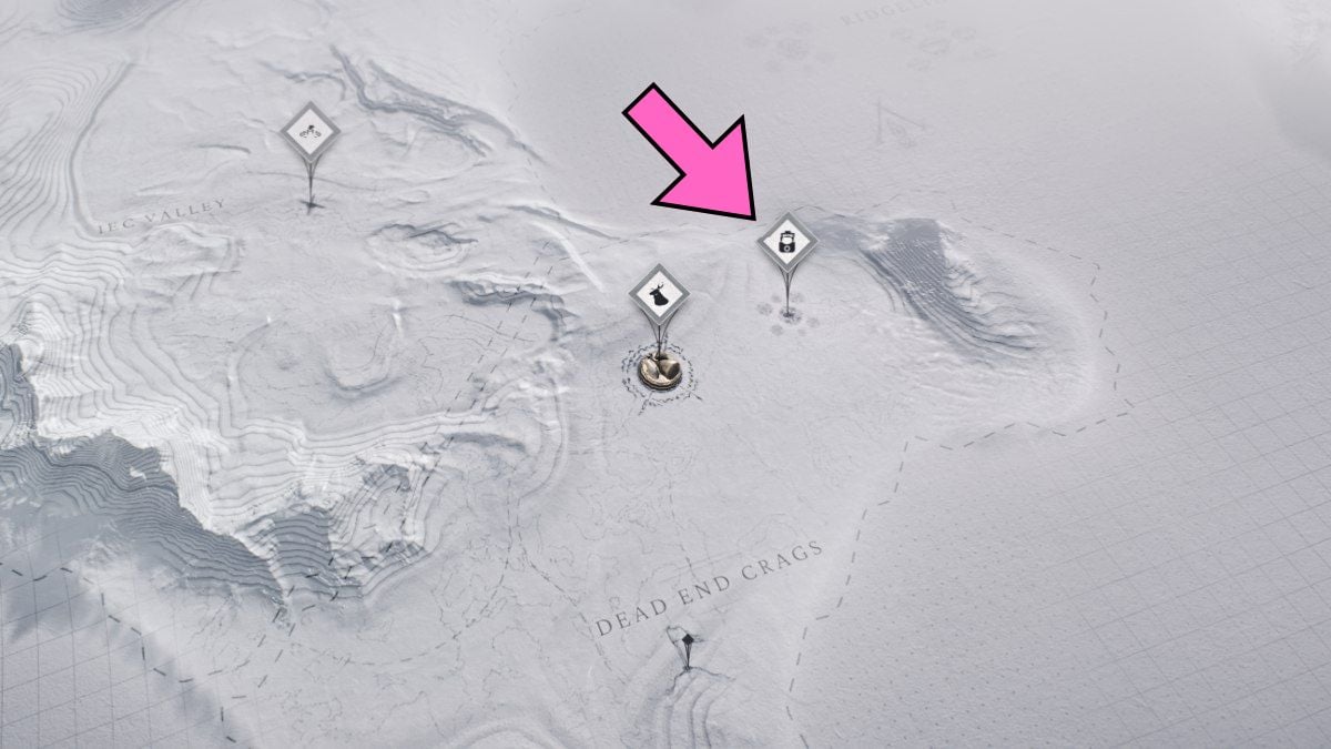 Dead End Crags Core location in Frostpunk 2