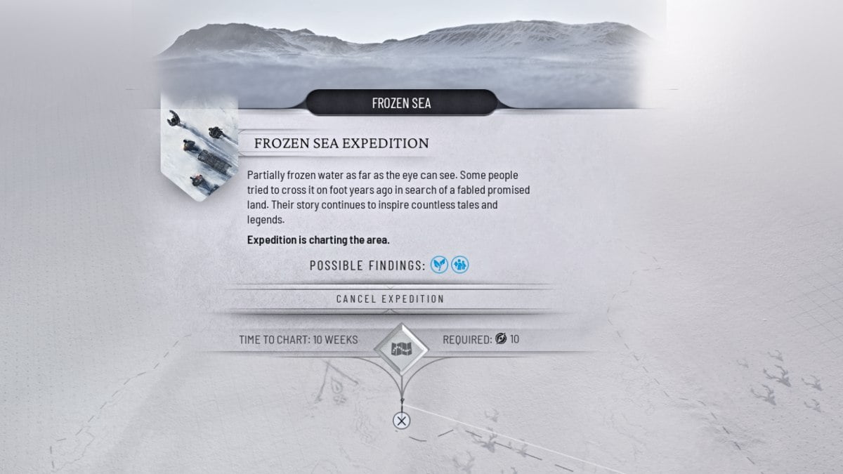 Frozen Sea Frostland expedition in Frostpunk 2